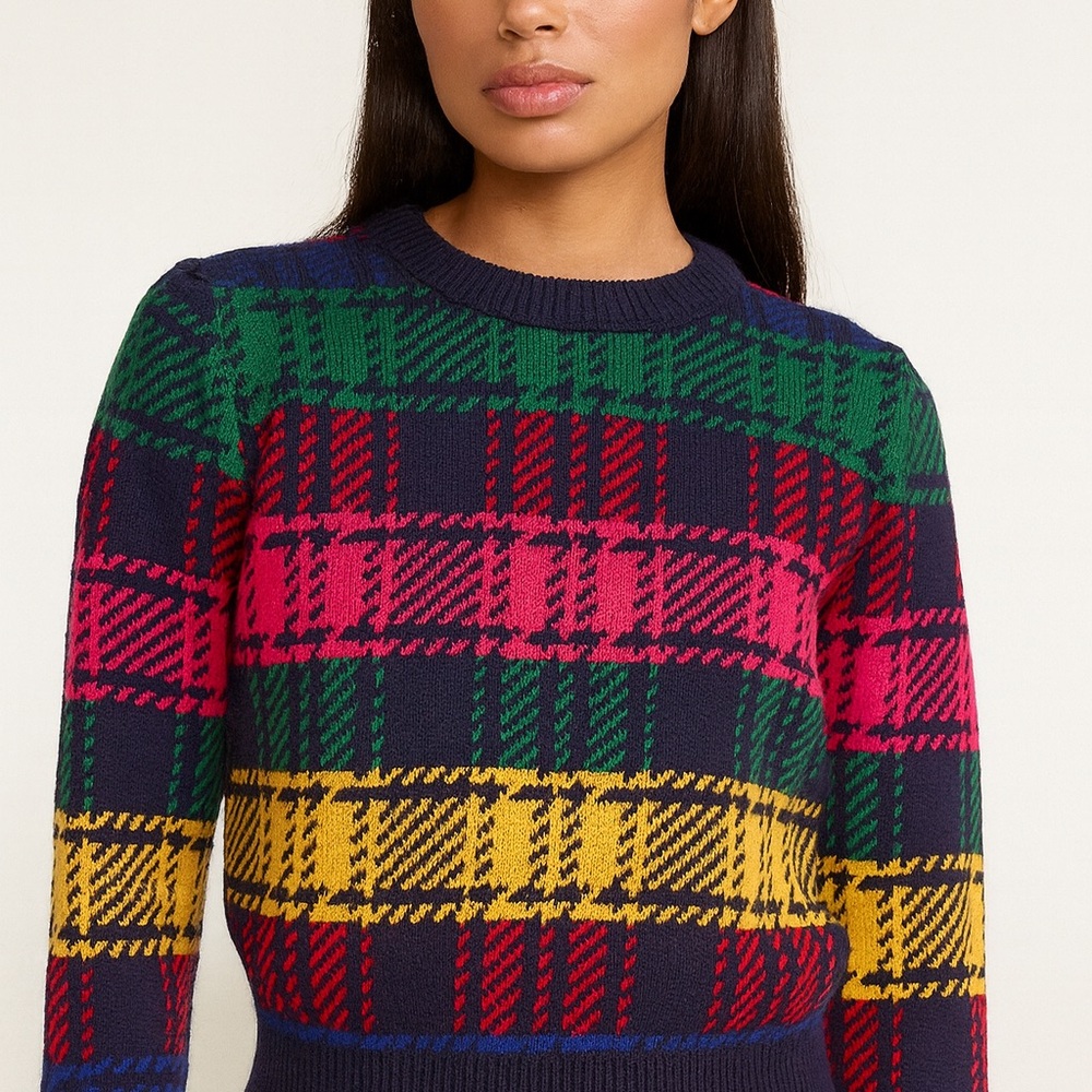 Urban Outfitters Multicolor Plaid Sweater. Free shipping